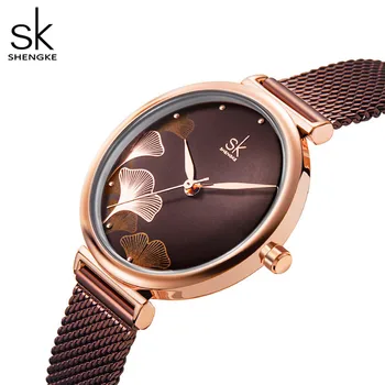 Shengke нов дизайн дамски часовници с елегантен 32 мм циферблат в синьо Окото Band Reloj Mujer японски кварцов луксозен Relogio Feminino