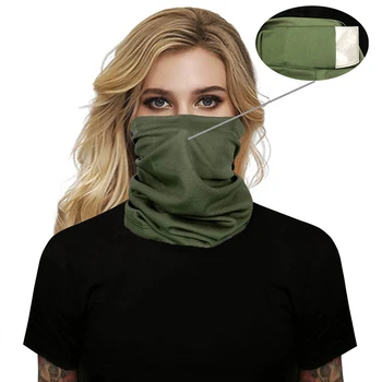 Ветрозащитный риболовен шал велосипедна кърпа пылезащитная външна маска за лице с джоб анти UV лице, шия гетра тръба шалове муфель