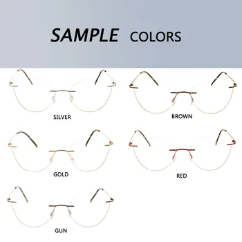 Леки Оптични Рамки За Очила Без Рамки Титановая Рамки За Очила Късогледство Мъже, Жени Предписани Рамки За Очила