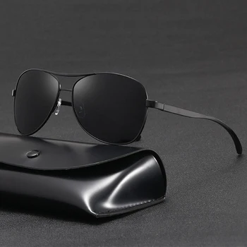 ZXWLYXGX мъжете стари алуминиеви поляризирани слънчеви очила класически марка слънчеви очила покритие на обектива шофиране, очила за мъже/за жени