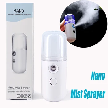 Преносим Малки Нано Water Spray Replenishing Instrument Sprayer USB Акумулаторна мини ръчен овлажнител Nano Mist Sprayer New