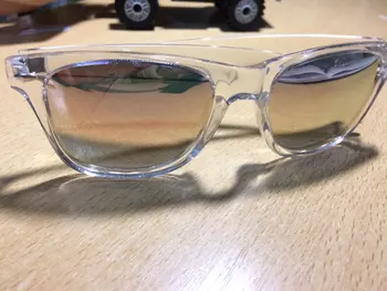 Дълги Пазител на огледалото светлоотразителни слънчеви очила Дамски поляризирани UV400 мъжете нощно виждане PC прозрачна рамка за очила мъжки слънчеви очила