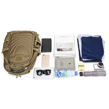 50L открит къмпинг туризъм Треккинговые чанти водоустойчив лаптоп тактически боен военен тренировъчен пакет USB лов риболов раница