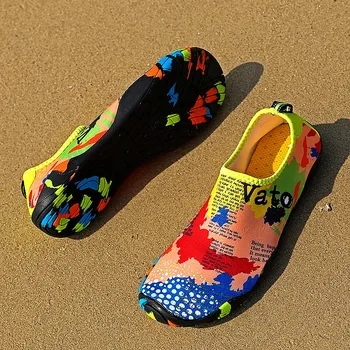 Унисекс цветна карта на печат изгряваща обувки за мъже, жени бързосъхнеща Аква обувки Дъга меки обувки чорапи за гмуркане zapatillas agua