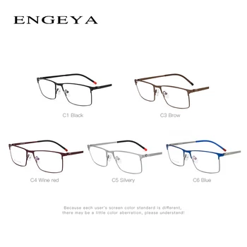 Оптични сплавные очила за мъже с рецепта квадратни очила ретро дизайн прозрачни недалновидни компютърни очила рамки #IP9010