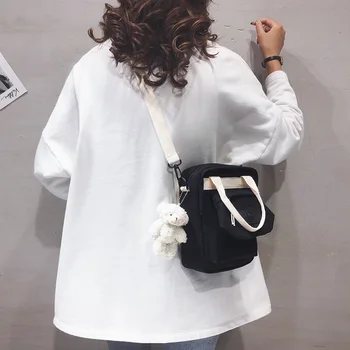 Сладък холщовая чанта за жени 2021 дизайнерска луксозна малка прясна чанта през рамо водоустойчив найлон Messenger Crossbody чанта, нов портфейл