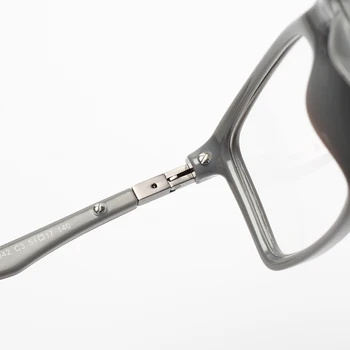 TR90 мъжки слънчеви очила рамка ретро оптичен дизайнер късогледство марка прозрачни очила рамка #FD1042