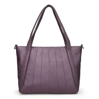 Дамска чанта нов стил мек преносим cross-body-голяма торба, с голям капацитет на ПУ обикновена мода есен / зима чанти