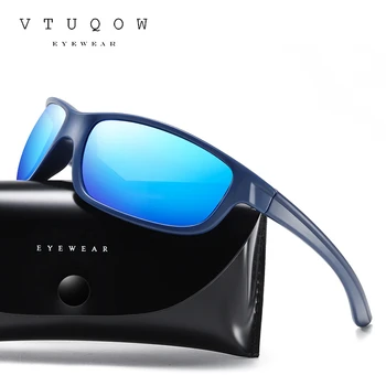 Класически поляризирани спортни слънчеви очила за мъже жени 2021 тенденция на известния Goggle Sunglass мъжки Реколта езда слънчеви очила за мъже TR90