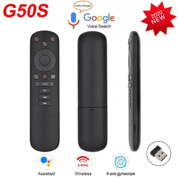 2.4 G Smart Voice Remote Control G50s безжичен Fly Air Mouse жироскоп G50 за X96 Mini H96 Max X3 Pro Android TV Box контролер