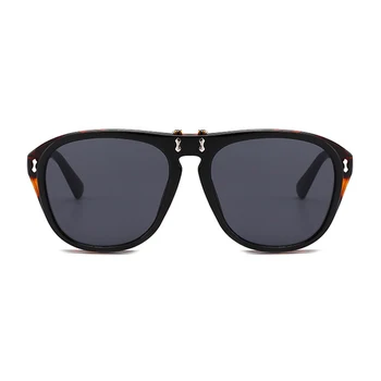 MLLSE Fashion Double Deck Мида слънчеви очила мъжете стари маркови дизайнерски слънчеви очила с UV400 Steam Punk Style Eyewear