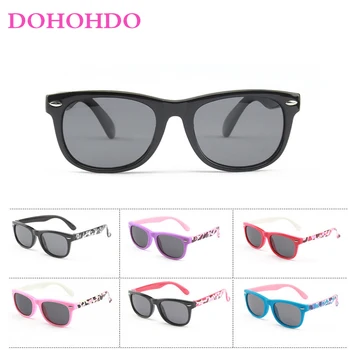 DOHOHDO детски слънчеви очила polarized детски очила TR90 гъвкави защитни покрития рамка сенки за момчета момичета UV400 слънчеви очила Gafas