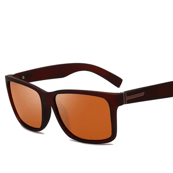 LONSY Fashion слънчеви очила Polarized мъжете шофиране нюанси мъжки слънчеви очила за мъже ретро квадратен луксозна марка дизайнер Gafas De sol