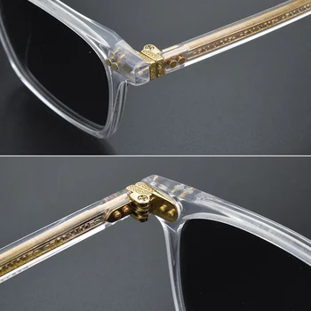 луксозна марка на малък площад, поляризирани очила мъжете винтидж слънчеви очила за жени ацетат ретро прозрачни слънчеви очила мъжете OV5385
