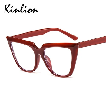 Kinlion ретро синя светлина заключване Cat Eye дамски слънчеви очила рамка мода класически анти-blue Ray компютърни очила за мъже Gafas 2020
