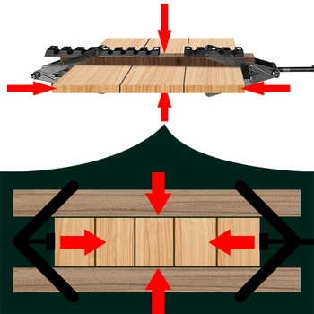 4-ходова определяне скоба за лепилни ПРОЗОРЦИ, панел скоби, затягане дъски, дървообработване