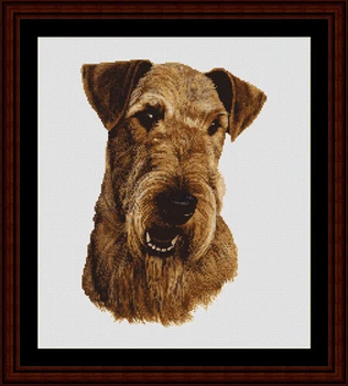 Мозайка Диамантена бродерия кв./кръгли мъниста эрдель кученце кучето е животно кръст Бод живопис мъниста, ръчно изработени комплекти продажба