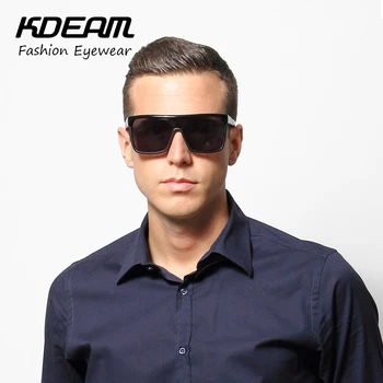 KDEAM Мъжки Goggle Flynn Sport слънчеви очила с плоска горна рамка дамски слънчеви очила ветроупорен очила с UV400 4 цвята с корпус KD802