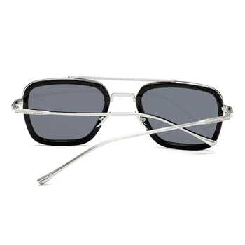 Steampunk мъжки слънчеви очила Тони Старк Железния Човек слънчеви очила стари метални очила пънк UV400 мъжки Gafas Безплатна доставка за Бразилия