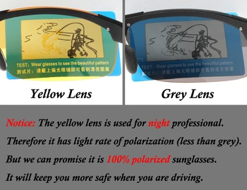 WarBLade слънчеви очила за нощно виждане мъжки поляризирани слънчеви очила за Нощно шофиране антибликовые очила в дъждовен мрачен мъгла дневни очила