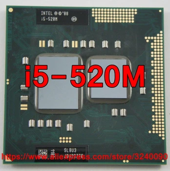 Оригинален lntel Core i5 520M 2.40 Ghz i5-520M двуядрен процесор PGA988 SLBU3 SLBNB мобилен процесор на лаптоп процесор безплатна доставка