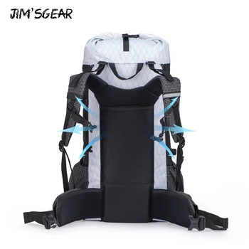JIM'SGEAR XPAC на раменната раница 30+5L открит водоустойчив пешеходен туризъм, скално катерене с раница на мъжете и жените пътуват лека чанта