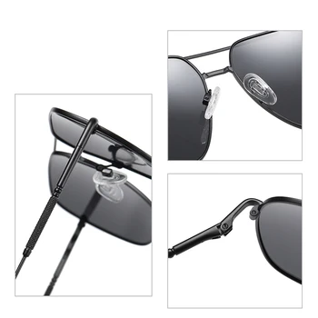 YXYS квадратни мъжки слънчеви очила polarized UV400 висококачествена метална дограма за слънчеви очила за мъже очила с антирефлексно шофиране gafas