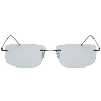 Мода титан ултра лек без рамки поляризирани очила марка мъжки бърз фотохромичните слънчеви очила отблясъци на шофиране sunglassesNX