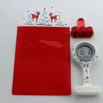 2019 медицинска сестра часовници цифрови силикон медицински часовници ключодържател брошка часовници медицинска сестра д-р с клип дропшиппинг Весела Коледа