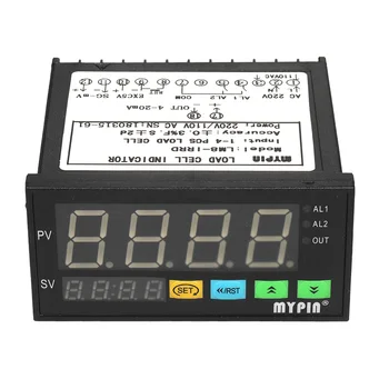 Цифрова led дисплей Весоизмерительный Измервателният индикатор тензодатчиков 1-4 тензодатчики сигнали за въвеждане на 2 реле алармен изход