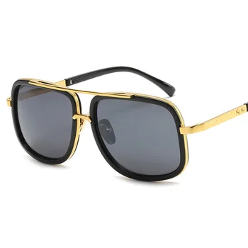 Старинни Луксозни Мъжки Слънчеви Очила 2019 Ретро-Мода Размер На Слънчеви Очила Дизайнер На Марката Знаменитост Нюанси