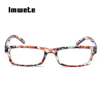 Imwete унисекс малка рамка очила за четене на жените и мъжете силата нечупливи очила с прозрачни лещи с диоптрийной цветна рамка