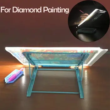 A4 Diamond LED Light Painting Holder Pad 5D САМ Diamond Painting Accessories Диамантена бродерия на кръстат бод метални инструменти