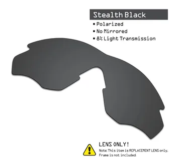 SmartVLT 2 бр. поляризирани слънчеви очила сменяеми лещи за Oakley M2 Stealth черно и плазмен лилаво