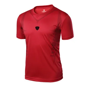 Спортна Бягаща мъжка тениска V-образно деколте без къс ръкав влага влага бързо съхнещи спортни ризи дрехи дишаща