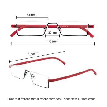 Meeshow сплав очила за четене TR90 на Мъже, Жени очила метал далекогледство Европа мода очила за четене 2.0 2.5 3.0 3.5 T0417