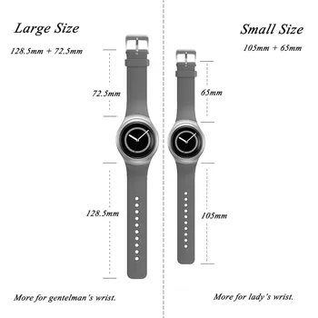 Мек силиконов гривна каишка Smartwatch Sport Band е подходящ за Samsung Galaxy Gear S2 Sm-720/Sm-730 Smartwatch