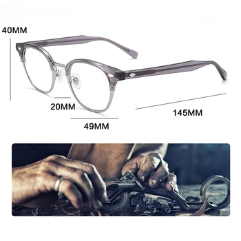 Реколта Ацетатная Оптични Рамки За Очила На Мъже, Жени Луксозна Марка Късогледство Рецепта Ръчно Изработени Рамки За Очила 2020 Нови Очила