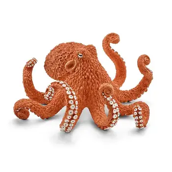 3.7 инча играчки за домашни любимци Набор от пластмасови октопод играчка фигура от PVC морски живот декор моделиране на Дивата природа модел океана украси за партита