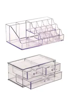 Козметичен кутия за съхранение на грим организатор козметика рафтове за съхранение на Маската калъф Crystal helf стойката на висок капацитет за бижута кутия