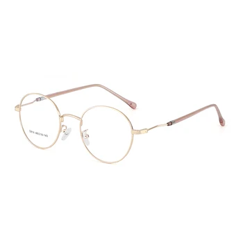 BCLEAR 2019 нов мъж жена ретро големи кръгли очила метална сплав рамки за очила черен сребро злато очила очила оптични