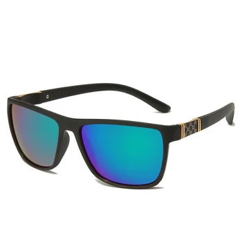 Марката дизайнерски мъжки поляризирани слънчеви очила мъжки шофиране слънчеви очила ретро площ на покритие слънчеви очила с UV400 нюанси gafas de sol hombre
