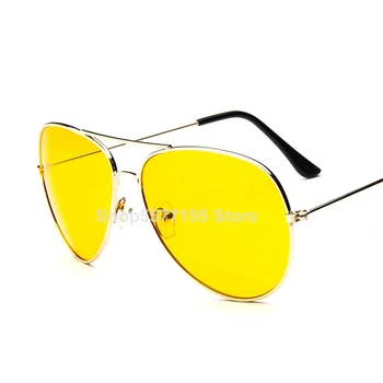 2020 мода класически очила за нощно виждане шофьори очила за нощно виждане анти-нощно шофиране очила жълто обектив UV400 очила