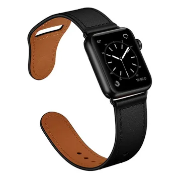 Кожена каишка за Apple Watch Band 44 мм 40 мм iwatch series 6 5 se 4 3 Accessorie каишка за часовник гривна correa apple watch 42 мм 38 мм