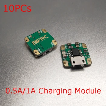 10шт 15*15 мм и 3.7 V 5V 1S литиева батерия, кабел за зареждане на модул 0.5 A/1A Mini Charge Board Micro USB интерфейс за RC модели DIY части