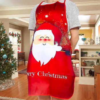 QIFU Дядо Коледа е Коледен престилка весела Коледа интериор за дома 2020 Навидад коледна украса, коледни подаръци, Нова година 2021