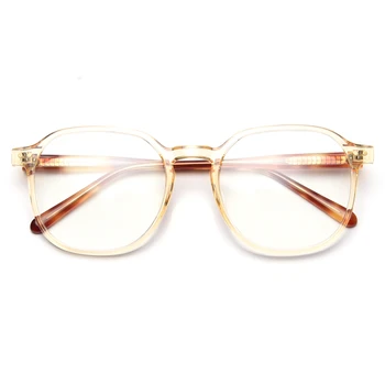 Peekaboo корейски стил големи очила жени оптични TR90 модни очила за мъже прозрачни лещи са прозрачни жълти подаръчни стоки