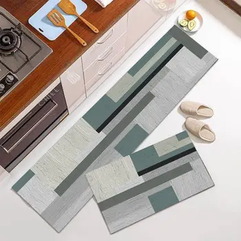 Кухненски мат дълъг вход в спалнята на мат 3D модел украса на дома пол хол килим баня нескользящий килим